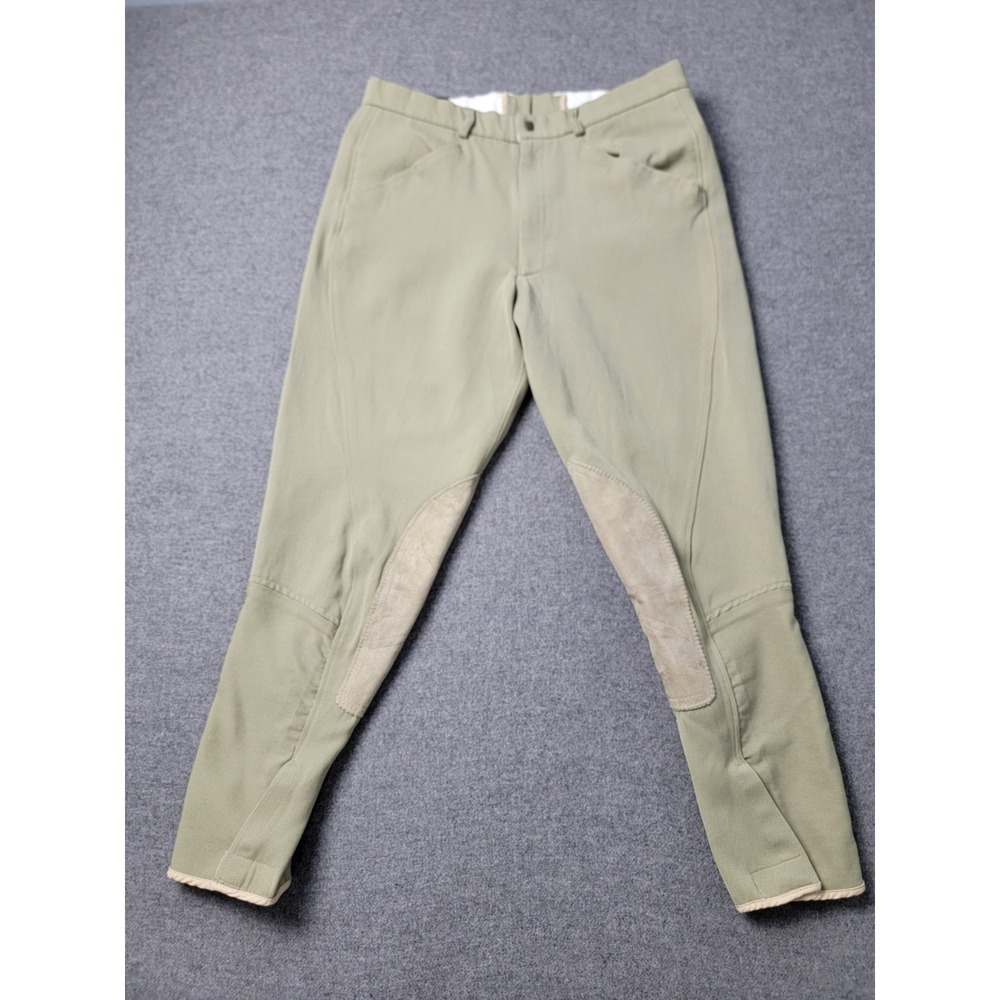 Pytchley Breeches Pants Men's 34 Tan Horse Riding Equestrian Ankle Knee Patch